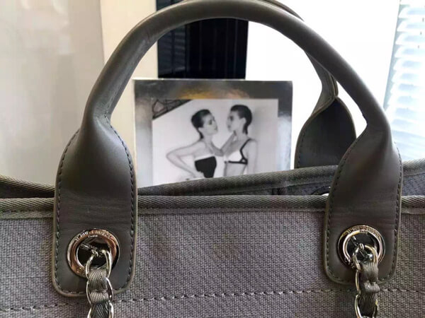 シャネルトートバッグ スーパーコピー 新作グレー A66941 ドーヴィルライン ロゴキャンバス 2wayバッグ デニム シャネル